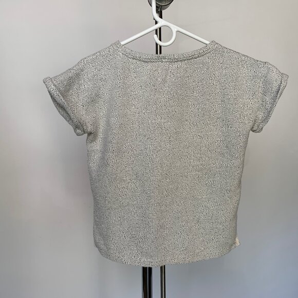 Lou & Grey tweed top — super soft short sleeved dolman sweater — XS - Picture 6 of 8